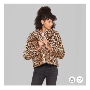 NWT Faux Fur Cheetah Coat